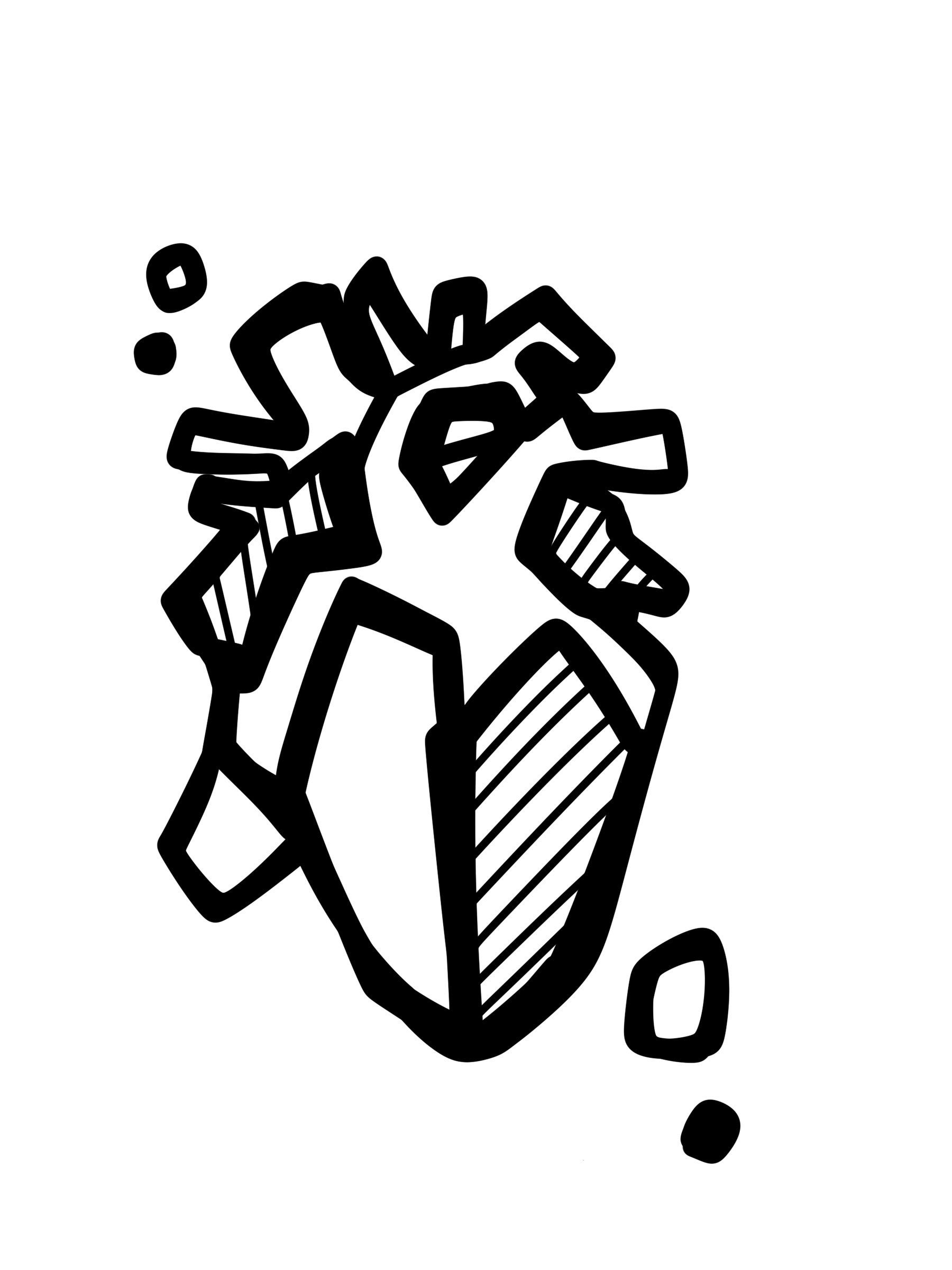 Illustration coeur stylisé